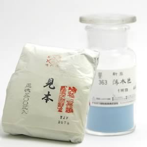 鳳凰新岩絵具 363 薄水色 500g紙包入