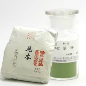 鳳凰新岩絵具 442 草緑 500g紙包入