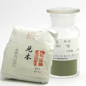 鳳凰新岩絵具 451 鴬 500g紙包入