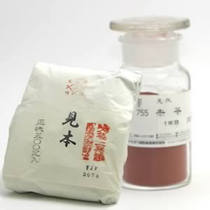 鳳凰天然岩絵具 755 赤茶 500g紙包入