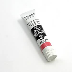 ターナーアクリルガッシュ 26 コーラルレッド (40ml)