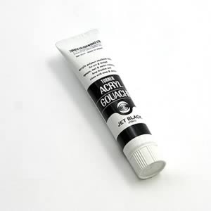 ターナーアクリルガッシュ 9 ジェットブラック (40ml)