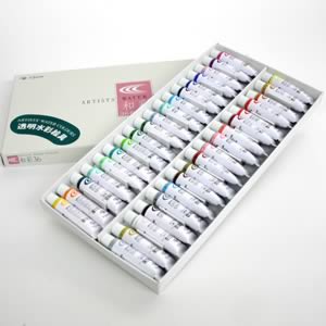 クサカベ専門家用水彩絵具2号チューブ 和彩36色セット