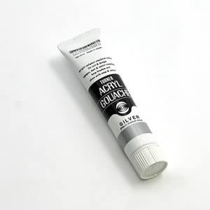 ターナーアクリルガッシュ 72 シルバー (20ml)