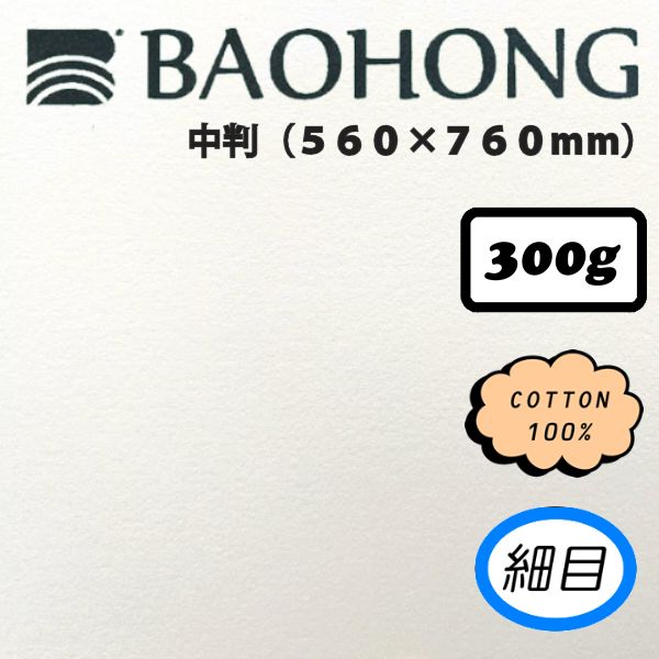 バオホンマスターズ水彩紙 【細目】 <300g>