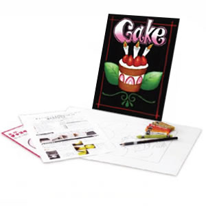 チョークアート入門キット No.3 <cake&candles>