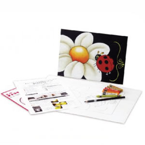 チョークアート入門キット No.1 <flower&ladybug>