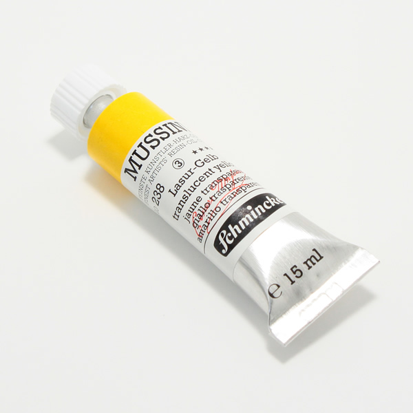ムッシーニ油絵具 238 トランスルーセントイエロー (9号・35ml)