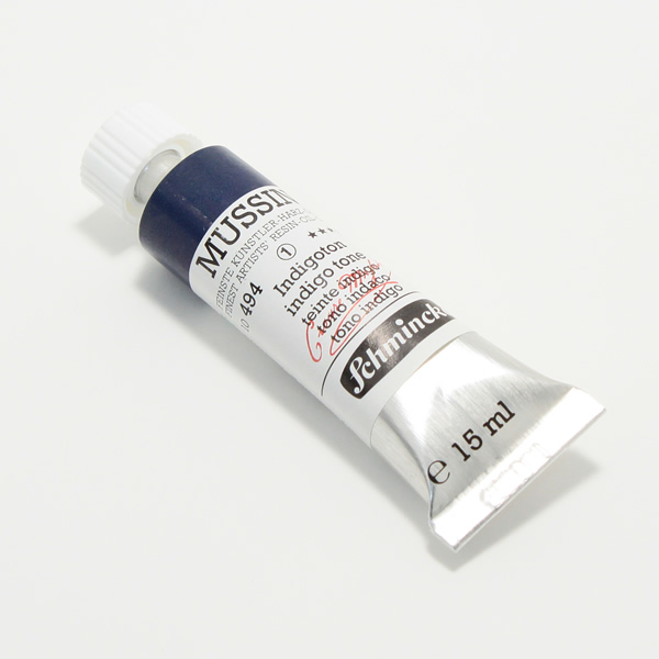ムッシーニ油絵具 494 インディゴトーン (9号・35ml)