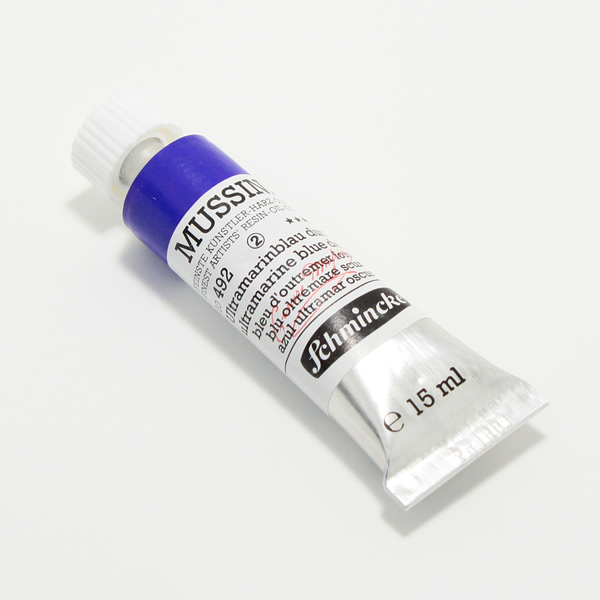 ムッシーニ油絵具 492 ウルトラマリンブルーディープ (9号・35ml)