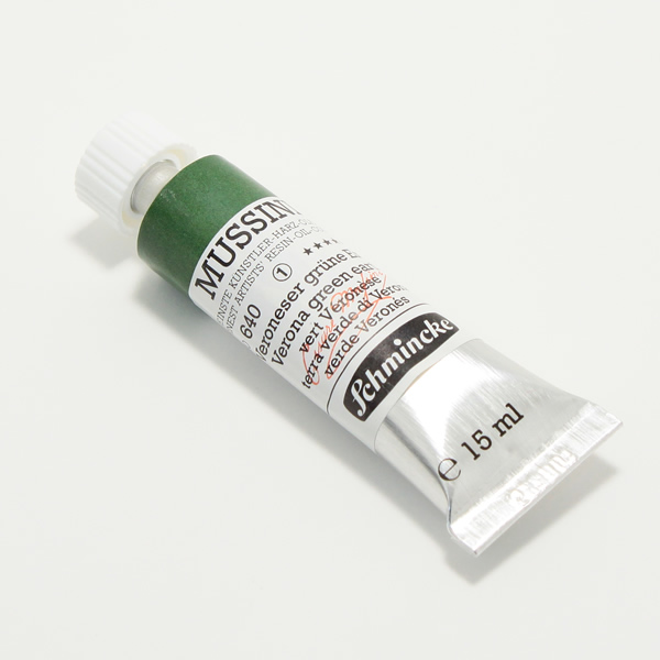 ムッシーニ油絵具 640 ベロナグリーンアース (9号・35ml)