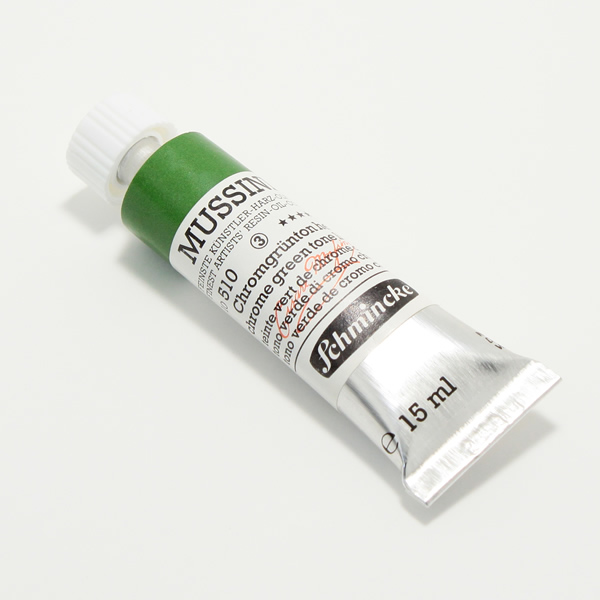 ムッシーニ油絵具 510 クロームグリーントーンライト (9号・35ml)