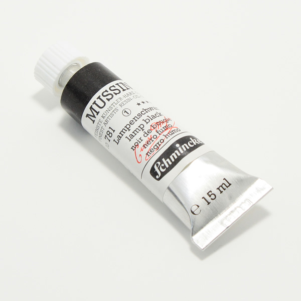 ムッシーニ油絵具 781 ランプブラック (9号・35ml)