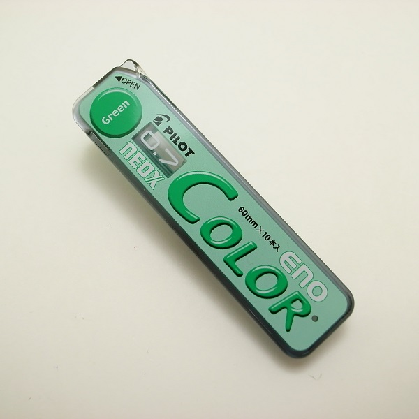 パイロット ネオックス・カラー・イーノ　シャープペンシルカラー芯 【0.7mm】 グリーン