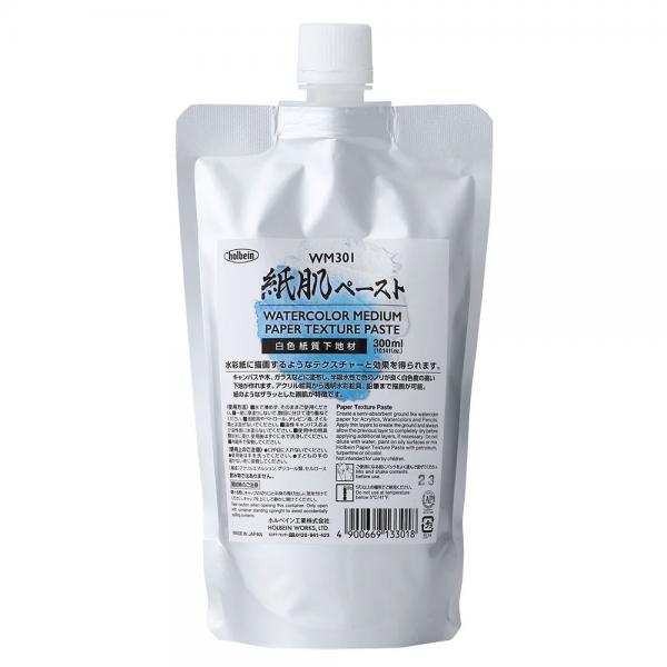 ホルベイン 紙肌ペースト(半吸水性・白色紙質下地材)300ml WM301