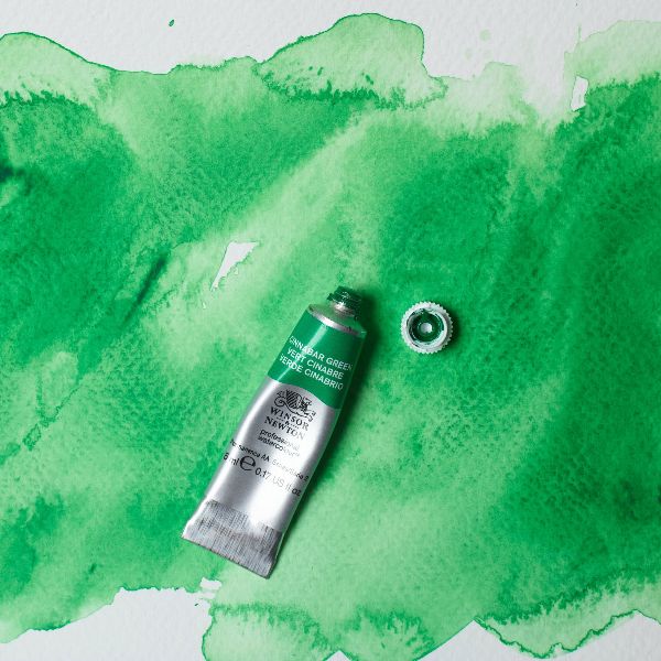 ウィンザー&ニュートン水彩絵具 420 シナバーグリーン (5ml)【リバイバルカラー】