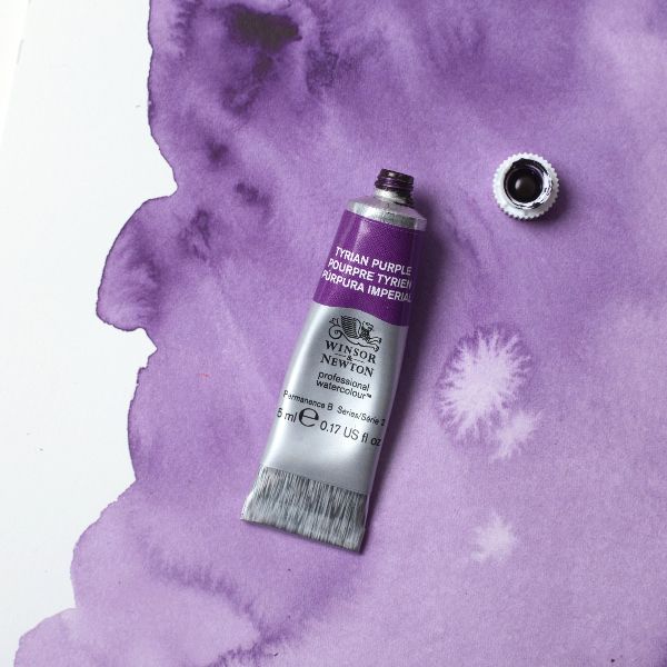 ウィンザー&ニュートン水彩絵具 419 ティリアンパープル (5ml)【リバイバルカラー】