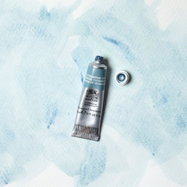 ウィンザー&ニュートン水彩絵具 424 ウルトラマリンアッシュ (5ml)【リバイバルカラー】