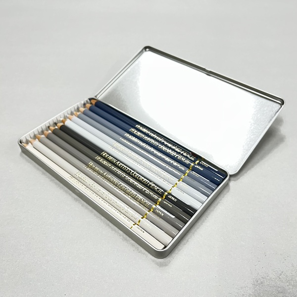 【画材販売.jpオリジナル】ホルベイン アーチスト色鉛筆 グレー12色セット