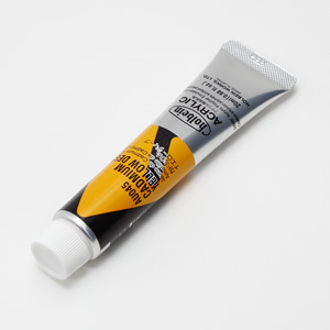 ホルベイン アクリリックカラー AU045 カドミウムイエローディープ (6号,20ml)