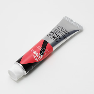 ホルベイン アクリリックカラー AU184 ルミナスレッド (6号,20ml)