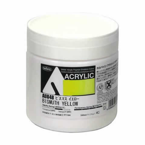 ホルベイン アクリリックカラー AU848 ビスマスイエロー (330mlボトル)