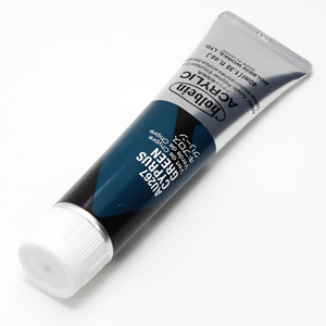 【廃番】ホルベイン アクリリックカラー AU267 キプロスグリーン (9号,40ml)