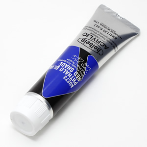 【廃番】ホルベイン アクリリックカラー AU273 フタロブルーレッドシェード (9号,40ml)