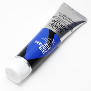 【廃番】ホルベイン アクリリックカラー AU278 セルリアンブルー (9号,40ml)