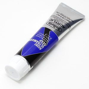 【廃番】ホルベイン アクリリックカラー AU282 ウルトラマリンディープ (9号,40ml)