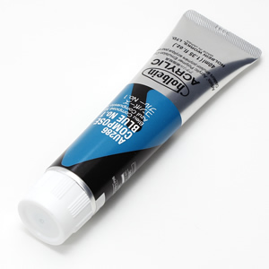【廃番】ホルベイン アクリリックカラー AU286 コンポーズブルーNo.1 (9号,40ml)