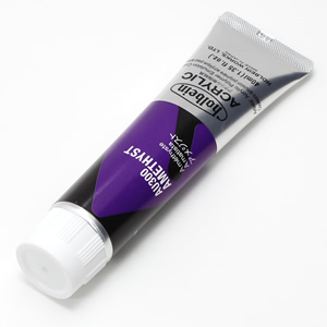 【廃番】ホルベイン アクリリックカラー AU300 アメジスト (9号,40ml)