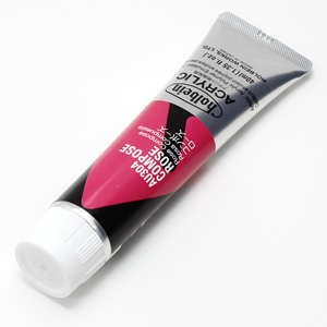 【廃番】ホルベイン アクリリックカラー AU304 コンポーズローズ (9号,40ml)