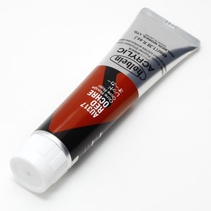 【廃番】ホルベイン アクリリックカラー AU317 レッドオーカー (9号,40ml)