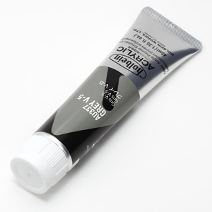 【廃番】ホルベイン アクリリックカラー AU337 グレイV-5 (9号,40ml)