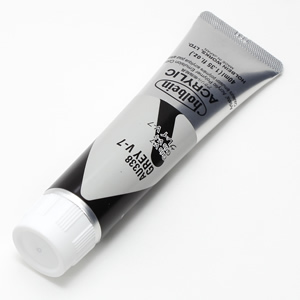【廃番】ホルベイン アクリリックカラー AU338 グレイV-7 (9号,40ml)