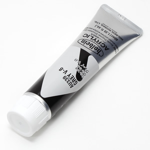 【廃番】ホルベイン アクリリックカラー AU339 グレイV-8 (9号,40ml)