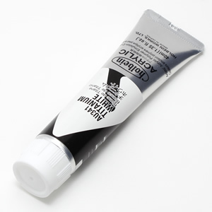 【廃番】ホルベイン アクリリックカラー AU341 チタニウムホワイト (9号,40ml)