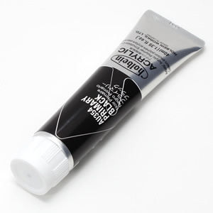 【廃番】ホルベイン アクリリックカラー AU354 プライマリーブラック (9号,40ml)