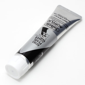 【廃番】ホルベイン アクリリックカラー AU363 パールシルバー (9号,40ml)