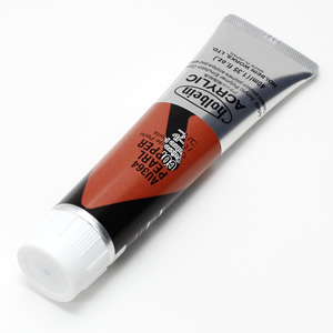 【廃番】ホルベイン アクリリックカラー AU364 パールコパー (9号,40ml)