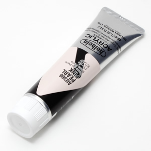【廃番】ホルベイン アクリリックカラー AU366 パールピンク (9号,40ml)