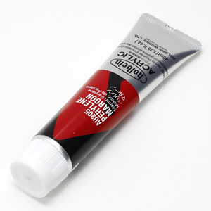 【廃番】ホルベイン アクリリックカラー AU205 ペリレンマルーン (9号,40ml)