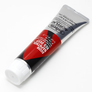 【廃番】ホルベイン アクリリックカラー AU208 ナフトールレッドディープ (9号,40ml)