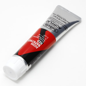 【廃番】ホルベイン アクリリックカラー AU209 ナフトールレッド (9号,40ml)