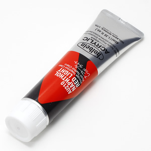 【廃番】ホルベイン アクリリックカラー AU210 ナフトールレッドライト (9号,40ml)