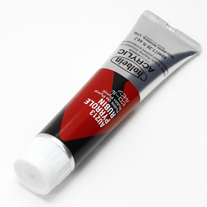 【廃番】ホルベイン アクリリックカラー AU213 ピロールルビン (9号,40ml)