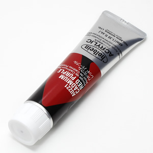 【廃番】ホルベイン アクリリックカラー AU221 カドミウムレッドパープル (9号,40ml)