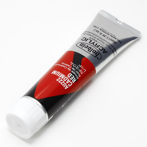 【廃番】ホルベイン アクリリックカラー AU222 カドミウムレッド (9号,40ml)