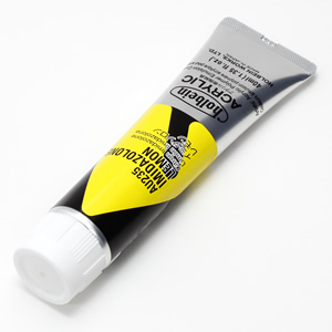 【廃番】ホルベイン アクリリックカラー AU235 イミダゾロンレモン (9号,40ml)